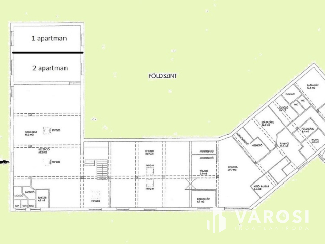 Komárom központi részén Hotel eladó