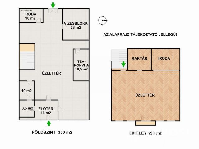 Belvárosi  2 szintes üzlethelyiség kiadó!