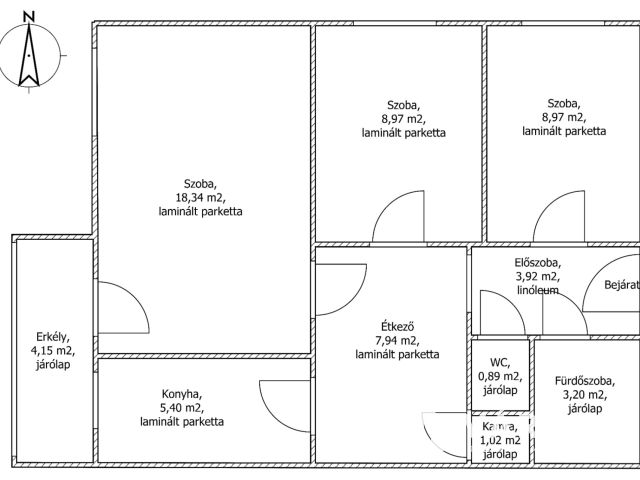 Eladó három szobás lakás!