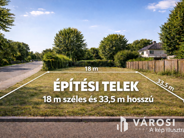 Debrecen-Kertváros részén kiváló adottságú telek Eladó