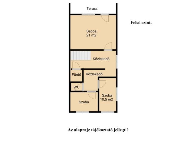 Kétszintes tégla ház, garázzsal.