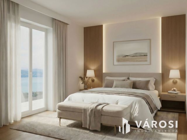 Panorámás luxusingatlan Siófok új építésű lakóparkjában