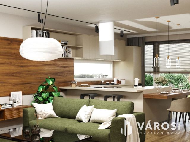 Belső kétszintes ikerházi lakás, új lakóparkban