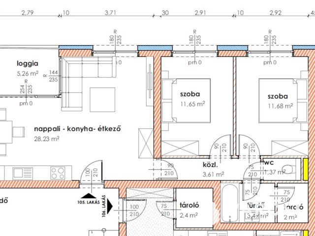 Első emeleti újépítésű lakás a Hagymatikumtól 60 méterre 2