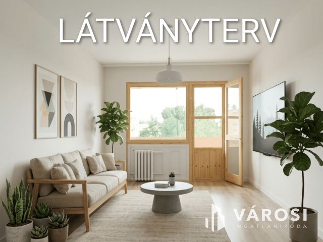 2 szobás erkélyes lakás saját kazánnal szigetelt tömbben!